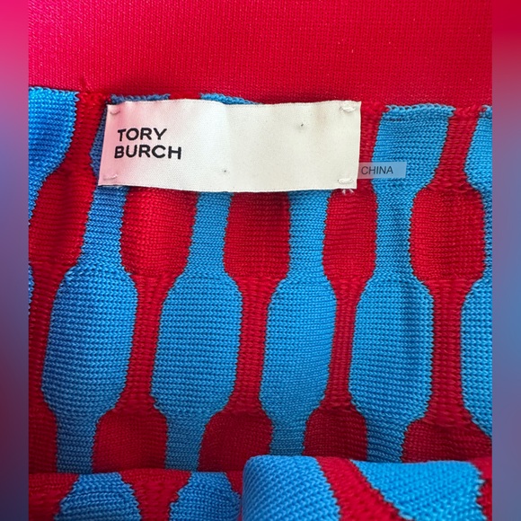 TORY BURCH Bubble Stripe Skirt blue & red - Picture 5 of 8